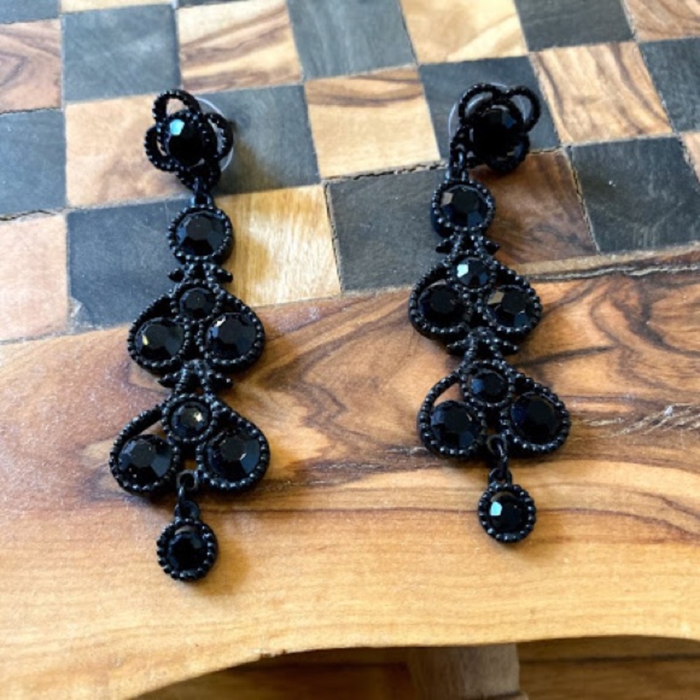 Black Dangle Earrings